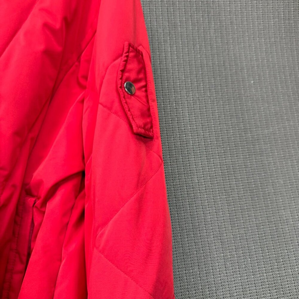 Women's Larry Levine Down Red Quilted Puffer Jacket Coat - Size XL no hood - Picture 9 of 9